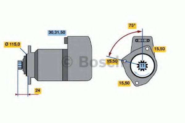 BOSCH 0986013430 Стартер