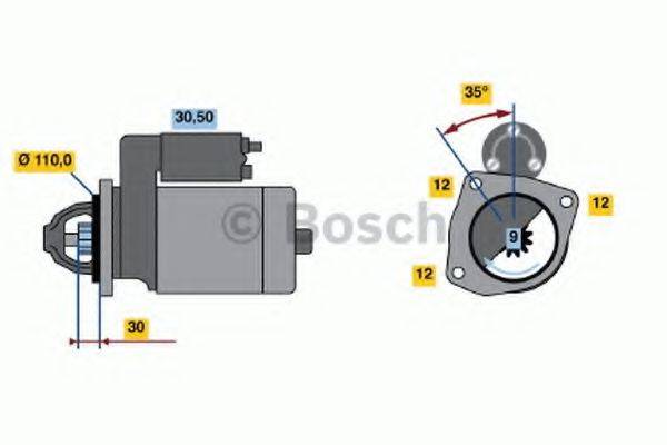 BOSCH 0986013660 Стартер