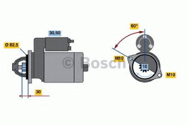 BOSCH 0986013910 Стартер