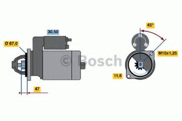 BOSCH 0986014111 Стартер