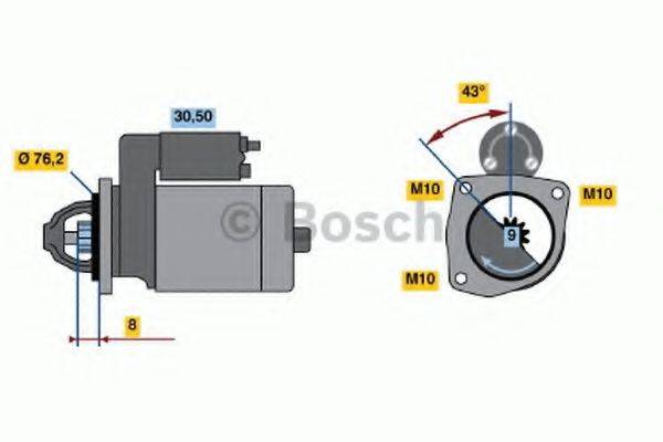 BOSCH 0986015230 Стартер