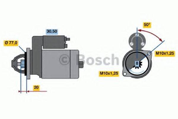 BOSCH 0986016001 Стартер