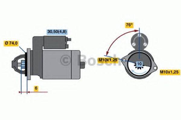 BOSCH 0986017500 Стартер