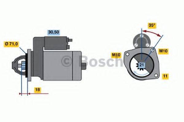 BOSCH 0986017530 Стартер