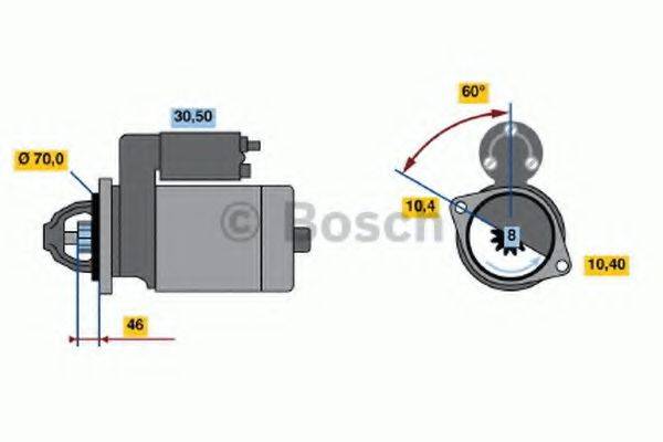 BOSCH 0986017541 Стартер