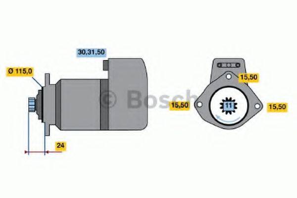 BOSCH 0986017850 Стартер