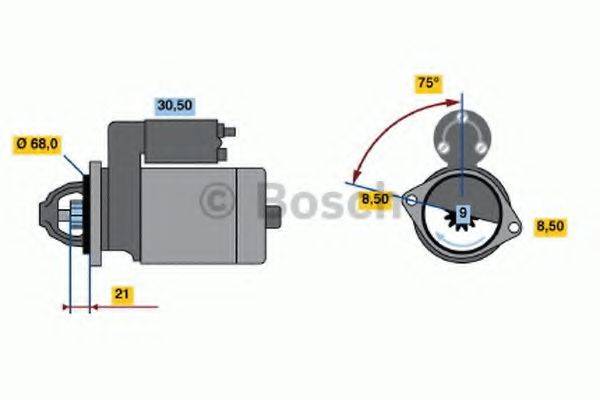 BOSCH 0986018010 Стартер