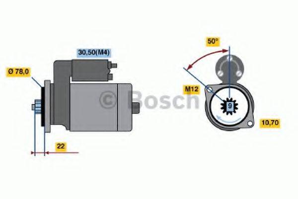 BOSCH 0986018321 Стартер