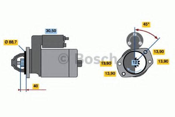 BOSCH 0986018651 Стартер