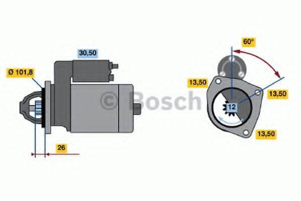 BOSCH 0986018661 Стартер