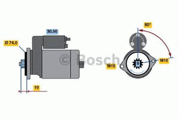 BOSCH 0986018701 Стартер