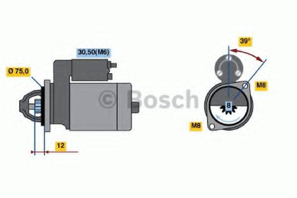 BOSCH 0986022101 Стартер