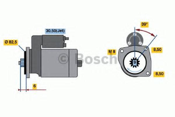 BOSCH 0986022510 Стартер