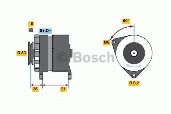 BOSCH 0986033310 Генератор