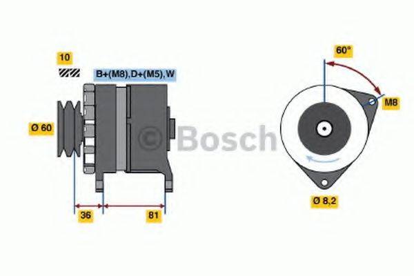 BOSCH 0986034010 Генератор