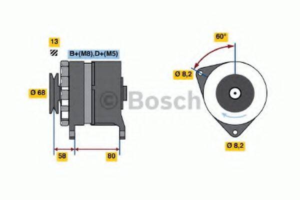 BOSCH 0986035730 Генератор