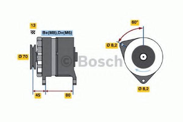 BOSCH 0120468096 Генератор