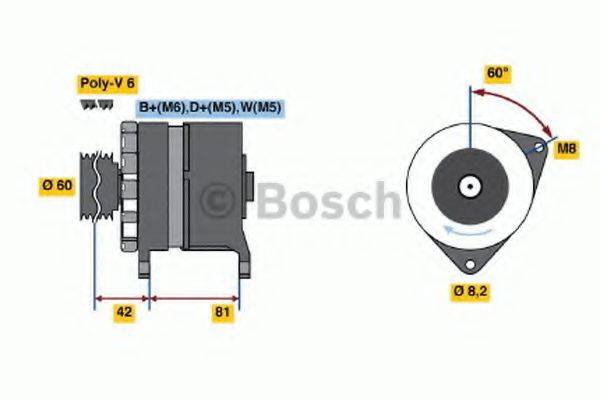 BOSCH 0986036160 Генератор