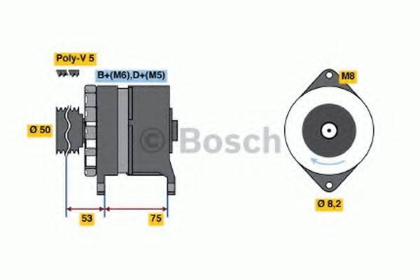 BOSCH 0986036540 Генератор