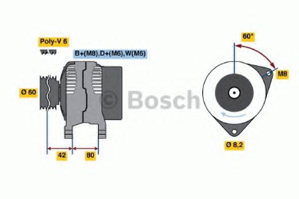 BOSCH 0986036690 Генератор