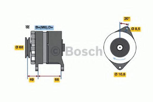 BOSCH 0986036841 Генератор