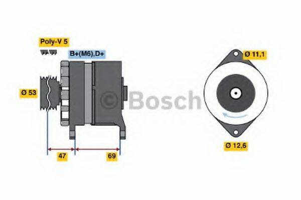 BOSCH 0986037120 Генератор