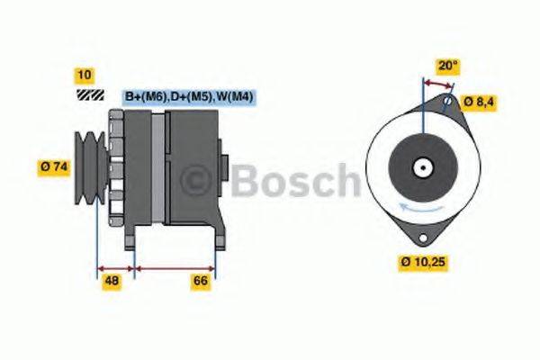 BOSCH 0986037221 Генератор