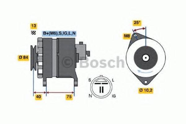 BOSCH 0986037841 Генератор