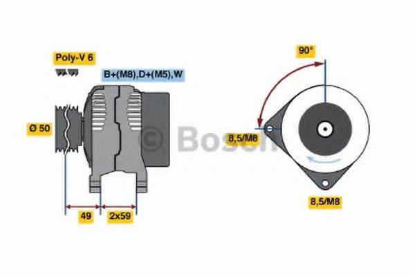 BOSCH 0986039540 Генератор