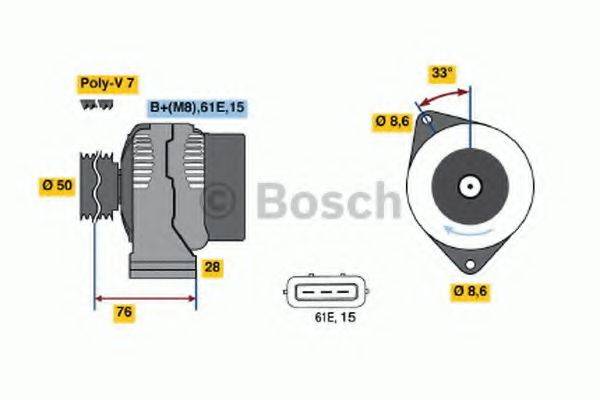 BOSCH 0123515023 Генератор