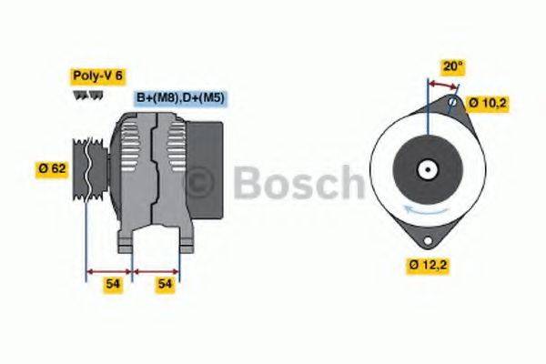 BOSCH 0986040671 Генератор