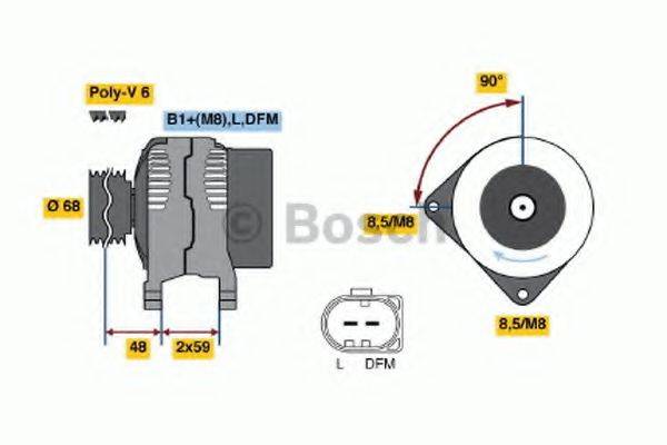 BOSCH 0986041230 Генератор