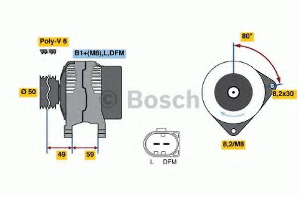 BOSCH 0124325015 Генератор