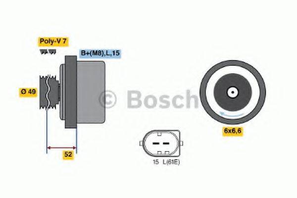 BOSCH 0986041750 Генератор