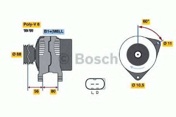 BOSCH 0124320001 Генератор