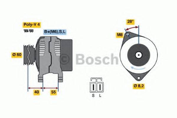 BOSCH 0986042881 Генератор