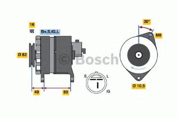 BOSCH 0986043121 Генератор