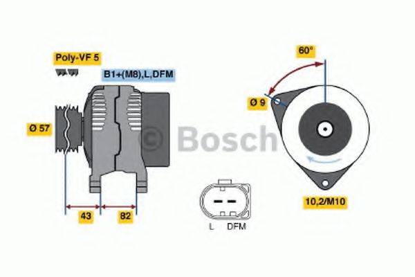 BOSCH 0986044320 Генератор