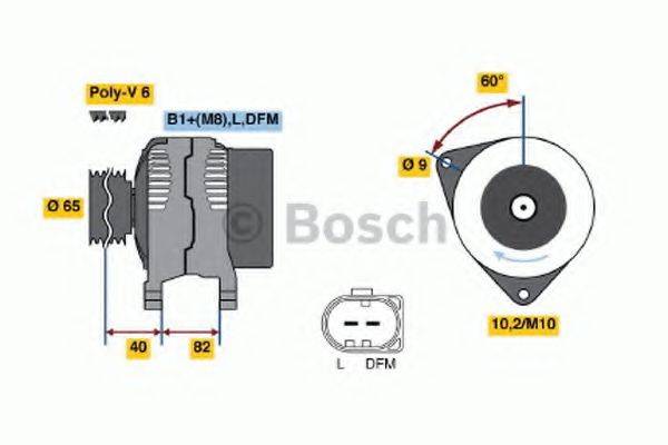 BOSCH 0986044480 Генератор