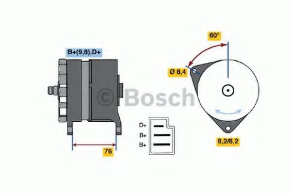 BOSCH 0986044581 Генератор