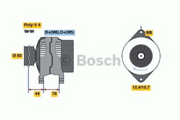 BOSCH 0986044801 Генератор