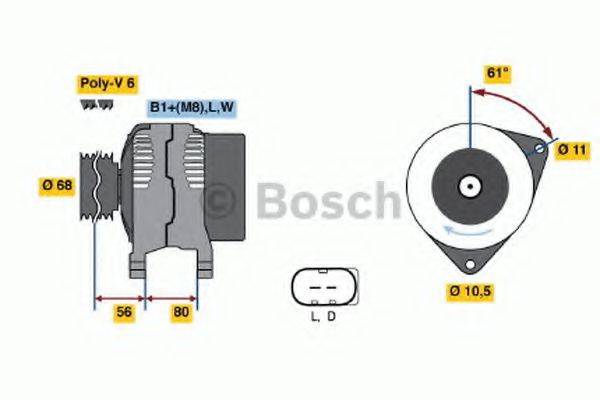 BOSCH 0124510001 Генератор