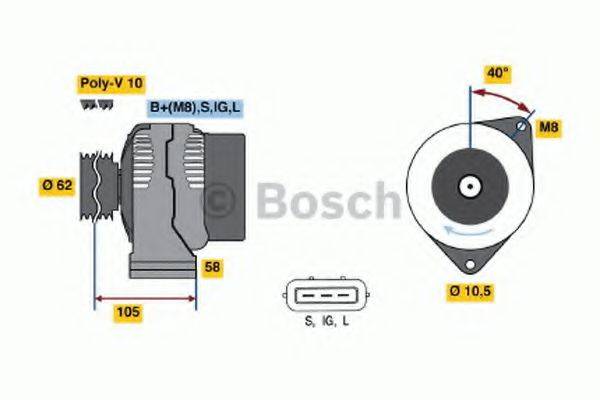 BOSCH 0986045170 Генератор