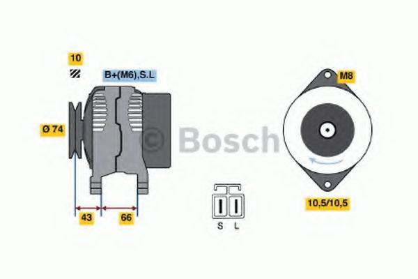 BOSCH 0986045501 Генератор