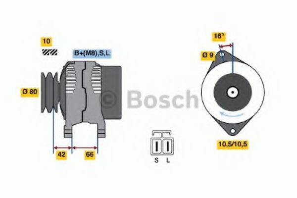 BOSCH 0986045541 Генератор