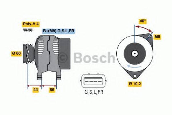 BOSCH 0986045581 Генератор