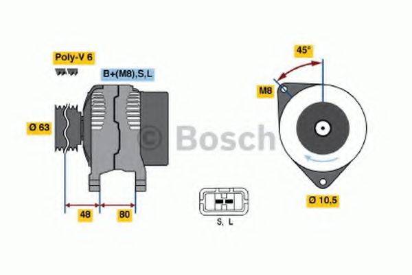 BOSCH 0986045621 Генератор