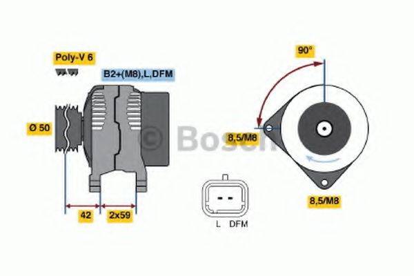 BOSCH 0986046250 Генератор