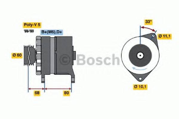 BOSCH 0986046450 Генератор