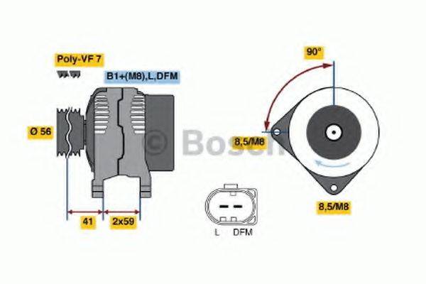 BOSCH 0986047450 Генератор